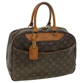 Autre Marque-LOUIS VUITTON Monogram Deauville Hand Bag M47270 LV Auth 36141-Brown