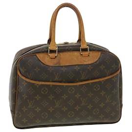 Autre Marque-LOUIS VUITTON Monogram Deauville Hand Bag M47270 LV Auth 37605-Brown