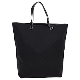 Autre Marque-gucci GG Canvas Tote Bag black 31242 Auth yk6422-Black