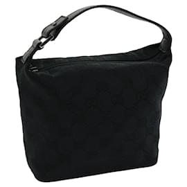 Autre Marque-GUCCI GG Canvas Hand Bag Black Auth am2610g-Black