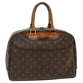 Louis Vuitton-Bolso de mano Deauville con monograma M de LOUIS VUITTON47270 LV Auth th3478-Castaño