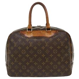 Louis Vuitton-Bolso de mano Deauville con monograma M de LOUIS VUITTON47270 LV Auth th3478-Castaño