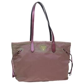 Prada-PRADA Bolso Tote Nylon Rosa Auth bs6071-Rosa