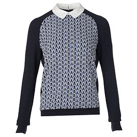 Tory Burch Suéter formal com ilhós Marrom