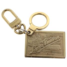 Louis Vuitton-LOUIS VUITTON Schlüsselhalter Metall 2Stellen Sie Gold LV Auth ac ein1969-Metallisch