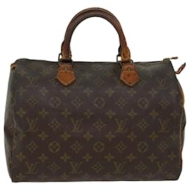 Autre Marque-Louis Vuitton Monogram Speedy 30 Hand Bag M41526 LV Auth bs6189-Brown