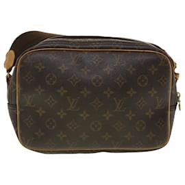 Louis Vuitton-LOUIS VUITTON Monogram Reporter PM Shoulder Bag M45254 LV Auth rd5286-Brown