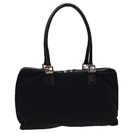 Prada-PRADA Hand Bag Nylon Black Auth bs4809-Black