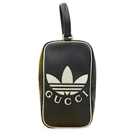 Gucci-x Adidas Mini Bolsa com Alça Superior  702387 U3ZBT1057 493492-Preto