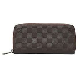 Louis Vuitton-Damier Infini Zippy Wallet N62235-Braun
