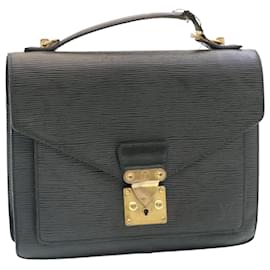 Louis Vuitton-Louis Vuitton Epi Monceau 2Way Handtasche Aktentasche Schwarz M52122 LV Auth am1948G-Schwarz