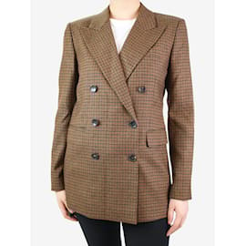 Etro-Brown double-breasted wool blazer - size IT 44-Brown