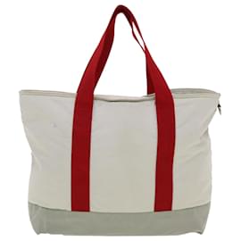 Prada-PRADA Tote Bag Nylon Gray Red Auth bs5544-Grey
