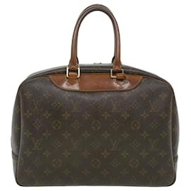 Autre Marque-LOUIS VUITTON Monogram Deauville Hand Bag M47270 LV Auth 35807-Brown