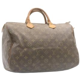 Autre Marque-Louis Vuitton Monogram Speedy 35 Hand Bag M41524 LV Auth am1056g-Brown