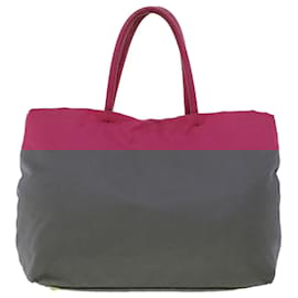 Prada-PRADA Tote Bag Nylon Pink Auth 43931-Pink