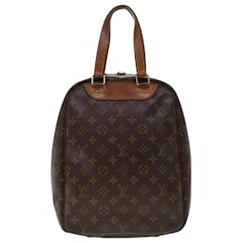 Louis Vuitton-LOUIS VUITTON Monogram Excursion Hand Bag M41450 LV Auth e3745-Marron