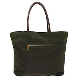 Prada-PRADA Tote Bag Nylon Green Auth bs6617-Green