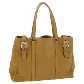 Prada-PRADA Shoulder Bag Leather Brown Auth am3914-Brown