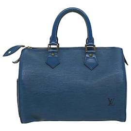 Autre Marque-Louis Vuitton Epi Speedy 25 Hand Bag Blue M43015 LV Auth am2466g-Blue