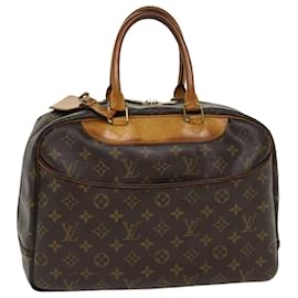 Autre Marque-LOUIS VUITTON Monogram Deauville Hand Bag M47270 LV Auth 38517-Brown