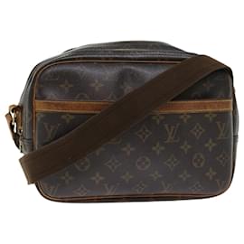 Louis Vuitton-LOUIS VUITTON Monogram Reporter PM Sac à bandoulière M45254 LV Auth rd5353-Marron