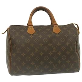 Autre Marque-Louis Vuitton Monogram Speedy 30 Hand Bag M41526 LV Auth am2297g-Brown