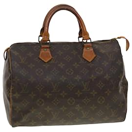 Autre Marque-Louis Vuitton Monogram Speedy 30 Hand Bag M41526 LV Auth 42655-Brown