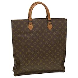 Autre Marque-LOUIS VUITTON Monogram Sac Plat Hand Bag M51140 LV Auth ac1782-Brown