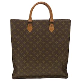 Autre Marque-LOUIS VUITTON Monogram Sac Plat Hand Bag M51140 LV Auth ac1782-Brown
