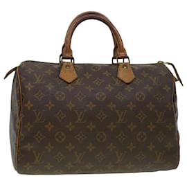 Autre Marque-Louis Vuitton Monogram Speedy 30 Hand Bag M41526 LV Auth th3685-Brown