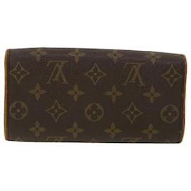 Autre Marque-LOUIS VUITTON Monogram Pochette Twin PM Shoulder Bag M51854 LV Auth bs3354-Brown