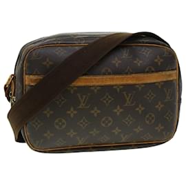 Autre Marque-LOUIS VUITTON Monogram Reporter PM Shoulder Bag M45254 LV Auth 42632-Brown