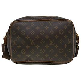 Autre Marque-LOUIS VUITTON Monogram Reporter PM Shoulder Bag M45254 LV Auth 42632-Brown