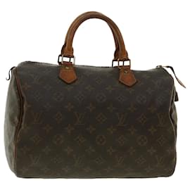 Autre Marque-Louis Vuitton Monogram Speedy 30 Hand Bag M41526 LV Auth rd5009-Brown