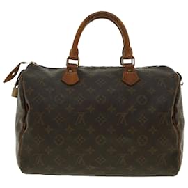 Autre Marque-Louis Vuitton Monogram Speedy 30 Hand Bag M41526 LV Auth rd5009-Brown