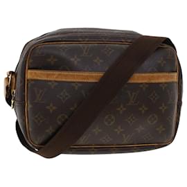 Autre Marque-LOUIS VUITTON Monogram Reporter PM Shoulder Bag M45254 LV Auth rd5212-Brown