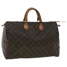 Autre Marque-Louis Vuitton Monogram Speedy 40 Hand Bag M41522 LV Auth ar8067b-Brown