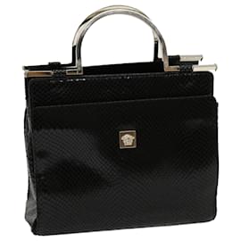 Versus Versace-Gianni Versace Hand Bag Black Auth am2636g-Black