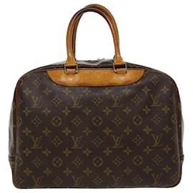 Autre Marque-LOUIS VUITTON Monogram Deauville Hand Bag M47270 LV Auth 36857-Brown