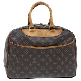 Louis Vuitton-Bolso de mano Deauville con monograma M de LOUIS VUITTON47270 LV Auth rd5346-Castaño
