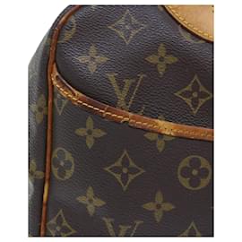 Autre Marque-LOUIS VUITTON Monogram Deauville Hand Bag M47270 LV Auth rd5346-Brown