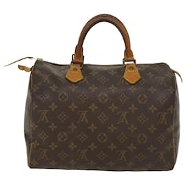 Autre Marque-Louis Vuitton Monogram Speedy 30 Hand Bag M41526 LV Auth rd5309-Brown