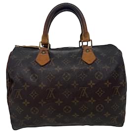 Autre Marque-Louis Vuitton Monogram Speedy 30 Hand Bag M41526 LV Auth hs1415-Brown