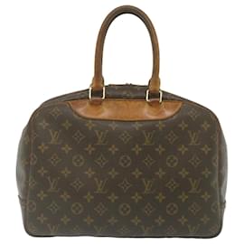 Autre Marque-LOUIS VUITTON Monogram Deauville Hand Bag M47270 LV Auth rz159-Brown