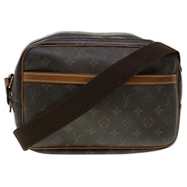Louis Vuitton-Bolso de hombro M con monograma Reporter PM de LOUIS VUITTON45254 LV Auth 43049-Castaño