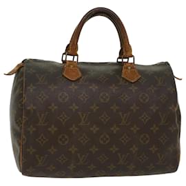 Autre Marque-Louis Vuitton Monogram Speedy 30 Hand Bag M41526 LV Auth bs6025-Brown