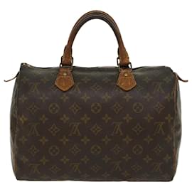 Autre Marque-Louis Vuitton Monogram Speedy 30 Hand Bag M41526 LV Auth bs6025-Brown
