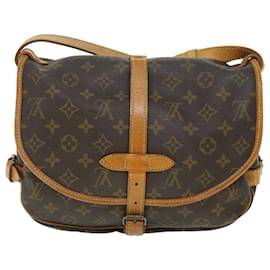 Autre Marque-Louis Vuitton Monogram Saumur 30 Shoulder Bag M42256 LV Auth 50331-Brown