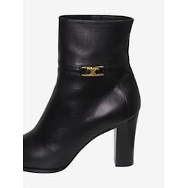 Céline-Black Claude ankle boots - size EU 40-Black